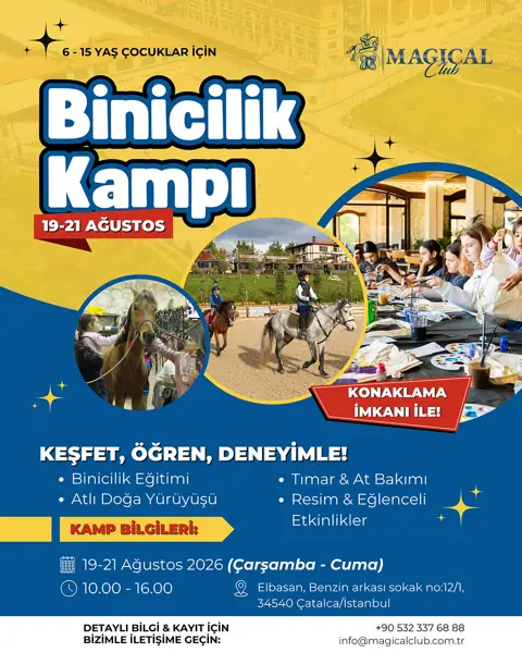 Magical Club Binicilik Kampı | 6–15 Yaş Çocuklar İçin Çatalca’da 3 Günlük Deneyim
